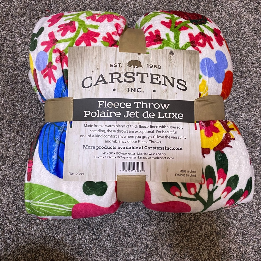 Butterfly Fleece Throw